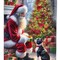 Edge Collections - 11.25" X 15.50" - Multicolor - Boston Terrier and Santa Claus Edition - 1 Piece